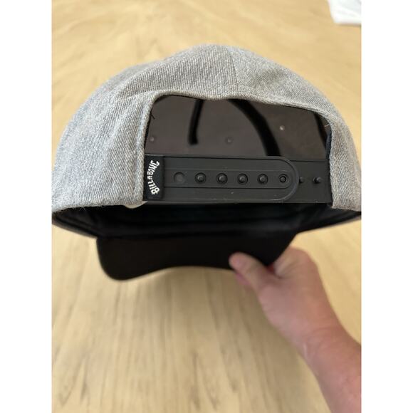 Billabong Hat Gray Black Men's Snapback Hat Y2K Skater Surf retro classic retro - Picture 5 of 6